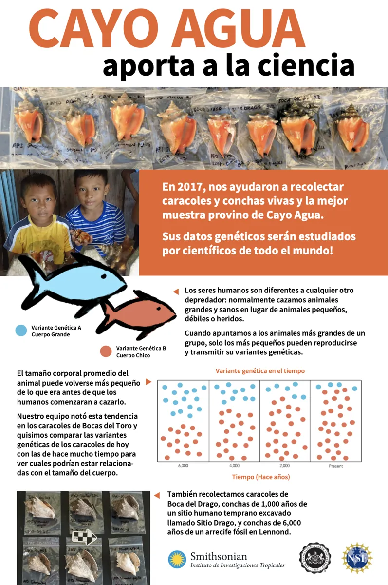 Cayo Agua aporta a la ciencia, community poster